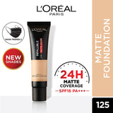 L’Oréal Paris Infallible 24H Matte Cover Liquid Foundation, 125 Natural Rose, 35 ml