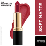 Super Lustrous Lipstick- Bold Matte Red Rules the World