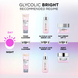 L'Oréal Paris Glycolic Bright Day Cream with SPF 17, 15ml |Skin Brightening Cream with Glycolic Acid for Dark Spot Reduction & Even Toned Skin