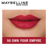 Maybelline New York Super Stay Crayon Lipstick, 50 Own your Empire, 1.2g