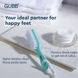 GUBB 2 IN 1 FOOT BRUSH WITH PUMICE STONE